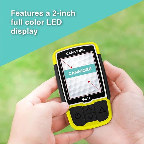 Canmore Sport HG200 Plus Golf GPS - Easy-to-Read Color - preloaded 40,000 Course map worldwidehape of The Green and The Fairway - Water Resistant - 1-Year Warranty in Saudi Arabia