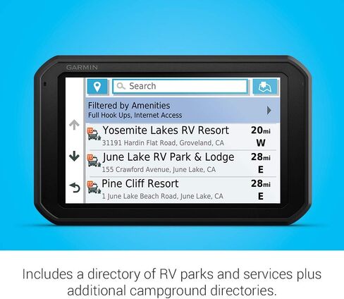 Garmin RV 785 & Traffic, GPS Navigator متقدم لـ RVs مع كاميرا داش مدمجة، شاشة لمس عالية الدقة 7 بوصة ، نظام نقل نشط الصوت in Kuwait