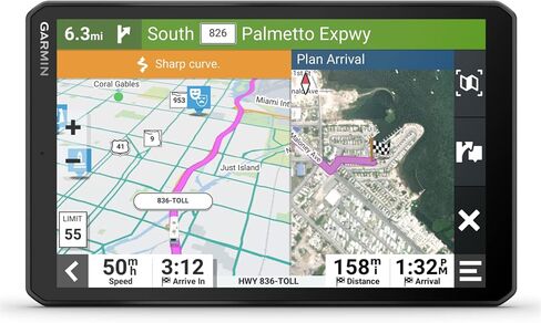 Wearable4U - Garmin RV 795 GPS Navigator, Large, Easy-to-Read 7, Custom RV Routing, High-Resolution Birdseye Satellite Imagery with Power Pack Bundle in Saudi Arabia
