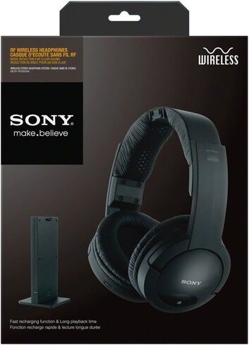Sony MDRRF985RK Wireless RF Headphone, Black in Saudi Arabia