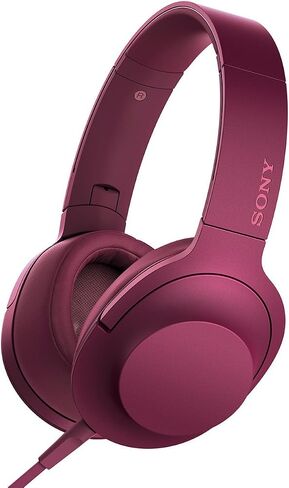 Sony hear on Premium Hi-Res Stereo Headphones (wired), Cinnabar Red in Saudi Arabia