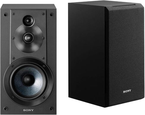 Sony SSCS5 3-Way 3-Driver Bookshelf Speaker System Bundle (Black) | Isolation Pads, (2 items) in Saudi Arabia