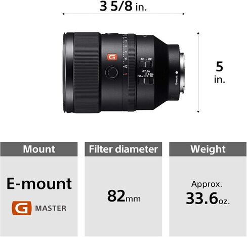 Sony FE 135mm F1.8 G Master Telephoto Lens for Sony E-Mount (Renewed) in Saudi Arabia