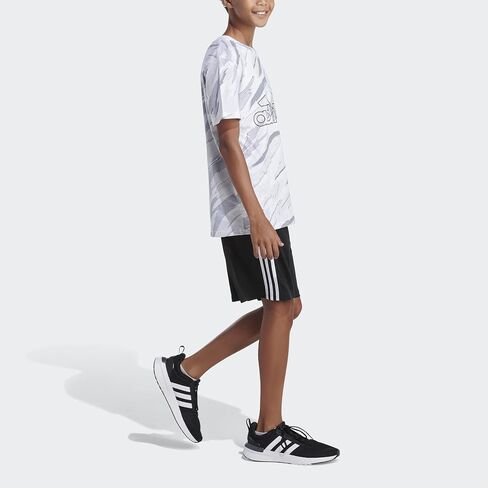 adidas Boys' Short Sleeve Tiger Camo All Over Print Tee in Saudi Arabia