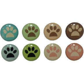 ملون لطيف الكلب كيتي القط الكفوف 8 قطع ملصقات زر المنزل لفون 5 4/4s 3GS 3G، آي باد 2، آي باد ميني، آي بود تاتش من ريد روك in Kuwait