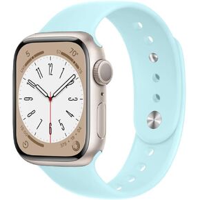 Sport Bands for Apple Watch Band 40mm 44mm 41mm 45mm iWatch Bands 38mm 42mm Men/Women,Soft Silicone Correa Wristband Strap for Apple Watch Ultra Band 49mm series 8 7 6 5 4 3 SE 38 42 45 41 44 40 mm