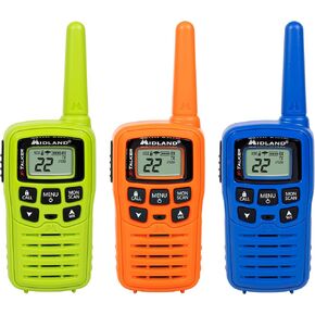 Midland T10 X-Talker FRS Walkie Talkie, Black, 2 Pack | License Free, Up to 20 Mile Radius, 22 Channels, 38 Privacy Codes, Weather Alerts and Water Resistant in Saudi Arabia