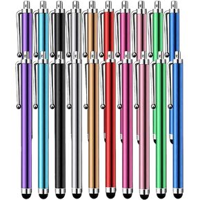 Stylus Pen [10 Pack] Universal Capacitive Touch Screen Pens for Tablets, iPad mini, iPad Pro, iPad Air, Smartphones, Samsung Galaxy - Multiple Colors in Saudi Arabia