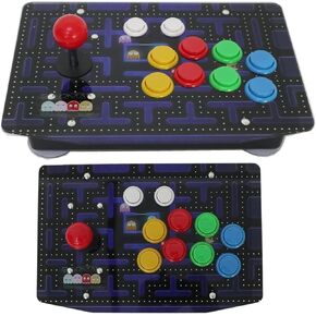 DIACCO J500S 10 Buttons Arcade Joystick USB Wired Acrylic Artwork Panel for PC Multicolor (Color : Artwork 6) in Saudi Arabia