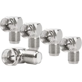 موصل محوري من النوع F، 5 محولات RG6 محول 90 درجة ذكر إلى أنثى محوري، شكل L للتلفزيون المثبت على الحائط، لوحة الحائط، المودم in Kuwait