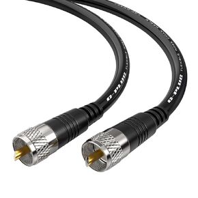 G-PLUG 15FT RG8X Coaxial Cable 50 Ohm – Pure Copper CB Coax Cable UHF Set – Ultra-Durable, Flexible PVC Jacket – Waterproof Coax Cable with 2X UHF Radio Connectors