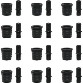 WHYHKJ 12 Sets Speaker Grill Guides Speaker Grill Peg DIY Audio Speaker Buckles Plastic Ball Socket Type Grill Guides Peg Kit Speaker Buckles Snap Button Fasteners for Speaker Parts Accessories