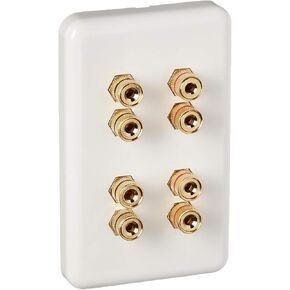 Monoprice 103639 Banana Binding Post Wall Plate for 1 Speaker in Saudi Arabia