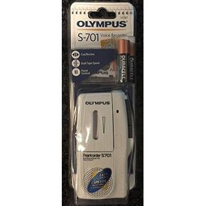 Olympus S-701 Pearlcorder Microcassette Voice Recorder w/ Tape (141387)WHITE NEW in Kuwait
