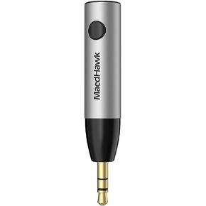 3.5mm Bluetooth Aux Adapter for Car - Maedhawk Stylish Bluetooth 5.0 Receiver with Noise Cancelling and Headphone Jack for Truck Home Stereo Headphones Speakers Music Streaming