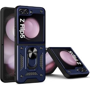 حافظة AICase لهاتف Samsung Galaxy Z Flip 5 مع حلقة، حافظة حماية نحيفة مناسبة للنساء والبنات لهاتف Samsung Galaxy Z Flip 5 5g، أرجواني in Kuwait