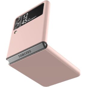 Cresee Case for Samsung Galaxy Z Flip 3 5G 2021, Slim Fit Matte PC Cover Phone Case for Galaxy Z Flip3 - Black in Saudi Arabia