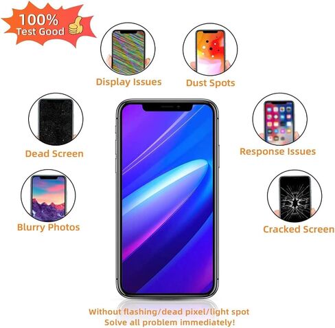 مجموعة استبدال شاشة iPhone 14، محول رقمي لإصلاح شاشة LCD الخلوية مقاس 6.1 بوصة تعمل باللمس مع طقم إصلاح + واقي شاشة in Kuwait
