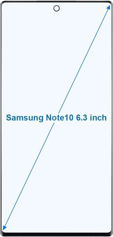 طقم إصلاح الزجاج الأمامي MMOBIEL متوافق مع شاشة سامسونج جالاكسي نوت 10 N970F 2019 6.3 بوصة (أسود) تشمل شاشة العرض تولز in Saudi Arabia
