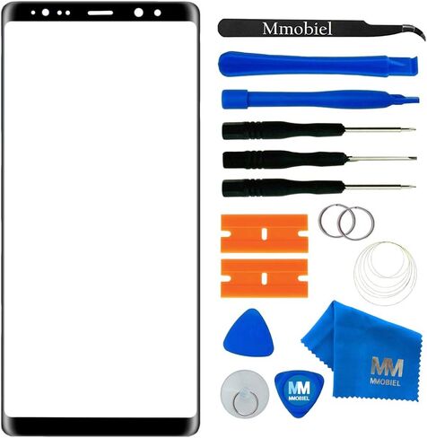 MMOBIEL Front Glass Repair Kit Compatible with Samsung Galaxy Note 8-6.3 inch 2017 - Lens Screen Replacement Repair Kit - Incl. Toolkit - Black in Saudi Arabia