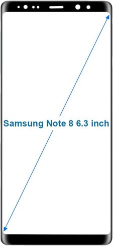 MMOBIEL Front Glass Repair Kit Compatible with Samsung Galaxy Note 8-6.3 inch 2017 - Lens Screen Replacement Repair Kit - Incl. Toolkit - Black in Saudi Arabia
