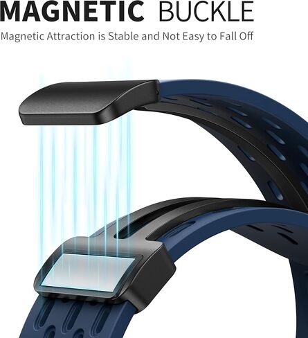 Magnetic Anti Sweat Sport Band/Strap for Apple Watch, Waterproof Breathable Silicone Correas. Para Compatible with iWatch Ultra SE Series11/10/9/8/7/6/5/4/3/2/1, Women Men, 42mm 44mm 45mm 46mm 49mm in Kuwait
