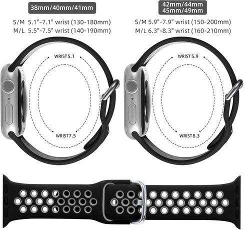 Sport Band for Apple Watch Bands 40mm 38mm 41mm 42mm for Women Men in Kuwait