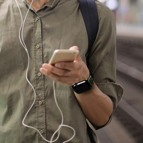 Nereides متوافق مع سوار ساعة Apple Series 8/7/6/5/4/3/2/1/SE/Ultra، حزام رياضي من النايلون بتصميم منسوج لـ 49 مم، 42 مم، 44 مم، 45 مم، 38 مم، 40 مم، 41 مم in Kuwait