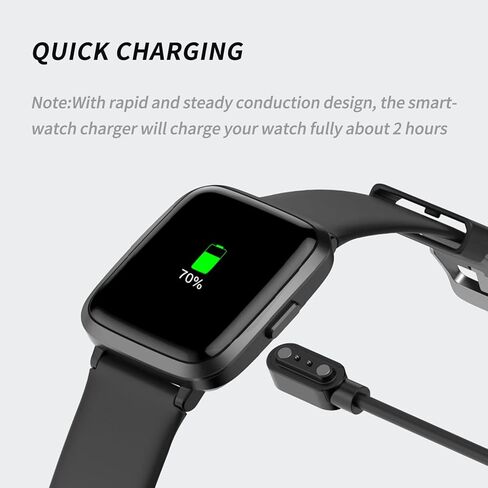 3.3FT Smart Watch Charger Magnetic, USB Charging Cable for YAMAY VeryFitPro SW023 ID205L SW021 ID205U ID205S SW025 Uwatch 3 3S 2 2S in Kuwait