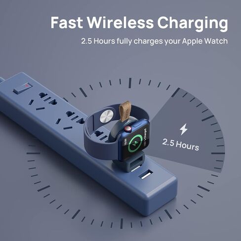 شاحن NEWDERY لساعة Apple Watch Travel iWatch USB للشحن السريع اللاسلكي in Kuwait