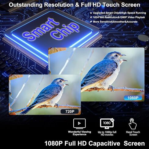 Apple Carplay & Android Auto لاسلكي مع شاشة لمس عالية الدقة 7 بوصة، ستيريو سيارة محمول، وصلة مرآة، بلوتوث، جهاز إرسال FM، التحكم الصوتي، Siri/Mic/مساعد مثبت على لوحة القيادة/كاميرا احتياطية in Kuwait