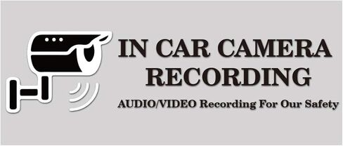 in Car Camera Recording Sticker- Transparent Stickers 3×7 Inch Back Self-Adhesive Security Warning Sign Removable for Car Vehicle 10 Pack in Saudi Arabia