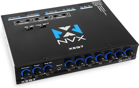 NVX XEQ7 - Graphic Equalizer 7-Band Graphic Equalizer with Front 3.5mm Auxiliary Input in Saudi Arabia