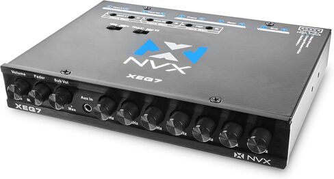 NVX XEQ7 - Graphic Equalizer 7-Band Graphic Equalizer with Front 3.5mm Auxiliary Input in Saudi Arabia