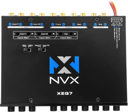 NVX XEQ7 - Graphic Equalizer 7-Band Graphic Equalizer with Front 3.5mm Auxiliary Input in Saudi Arabia
