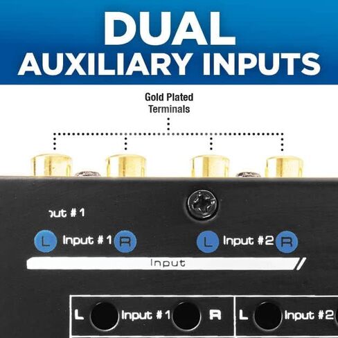 NVX XEQ7 - Graphic Equalizer 7-Band Graphic Equalizer with Front 3.5mm Auxiliary Input in Saudi Arabia