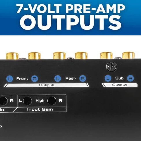 NVX XEQ7 - Graphic Equalizer 7-Band Graphic Equalizer with Front 3.5mm Auxiliary Input in Saudi Arabia