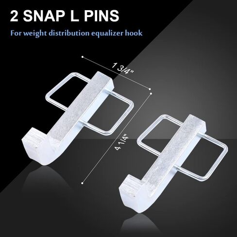 2PCS Snap L Pins Equalizer لتوزيع الوزن المعادل عقبات مجموعة زوج مشبك هادئ in Kuwait