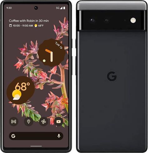 Google Pixel 6 – 5G Android Phone - Unlocked Smartphone with Wide and Ultrawide Lens - 128GB - Kinda Coral in Kuwait
