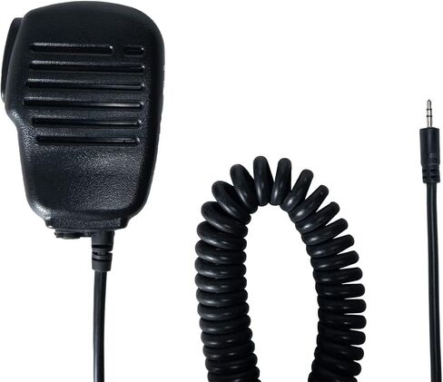 ميكروفون مكبر صوت محمول من Sarcia Cobra، ميكروفون كتف 1 دبوس 2.5 مم مع كابل معزز لملحقات راديو Cobra Talkabout Walkie Talkie ثنائية الاتجاه، مقبس صوت 3.5 مم، أسود in Kuwait