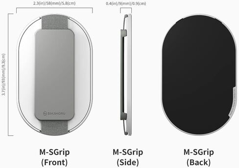 مقبض هاتف مغناطيسي نحيف 9 مم لحامل MagSafe، Sinjimoru 2 في 1 حامل مقبض هاتف من السيليكون للشحن اللاسلكي متوافق مع سلسلة iPhone 15 14 13 12. M-SGrip البحرية in Kuwait