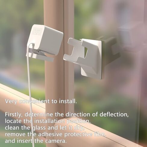Angled Window Mount Compatible with Wyze Cam v4 Cam V3, 20 Degrees Tilt ( Up/Down/Left/Right ), Through Window Use Cam v3 v4 , Turn Wyze Camera into a Window Camera for Outdoor Monitoring | 20 Degrees Tilt Wyze V4 Window Mount for Indoor/Outdoor Monitorin in Saudi Arabia
