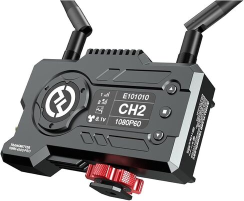نظام نقل الفيديو اللاسلكي Holland Mars 400S PRO SDI/HDMI مع دعامة أحذية Koah الثلاثية، وبطارية Koah 2 قابلة لإعادة الشحن 3350 مللي أمبير في الساعة وحزمة شاحن USB C مزدوج (4 عناصر) in Kuwait