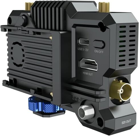 نظام نقل الفيديو اللاسلكي Holland Mars 400S PRO SDI/HDMI مع دعامة أحذية Koah الثلاثية، وبطارية Koah 2 قابلة لإعادة الشحن 3350 مللي أمبير في الساعة وحزمة شاحن USB C مزدوج (4 عناصر) in Kuwait