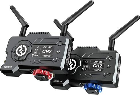 حزمة نظام نقل الفيديو اللاسلكي Hollyland Mars 400S PRO SDI/HDMI مع حزمة بطارية ليثيوم أيون 2x وشاحن تيار متردد/تيار مستمر in Kuwait
