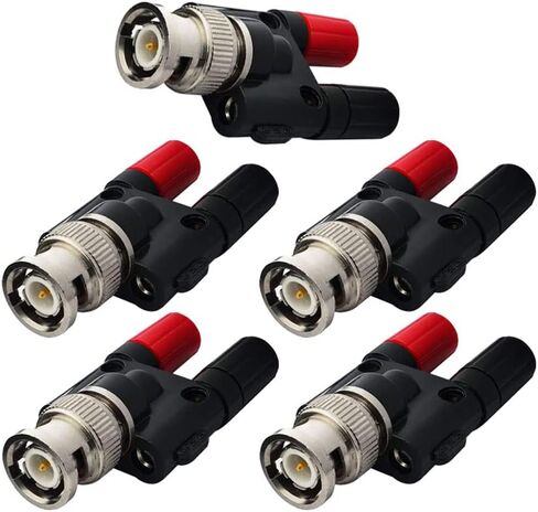 BNC to Banana Plug,BNC Male to Dual 4mm Banana Female Binding Post 2 Pack in Kuwait