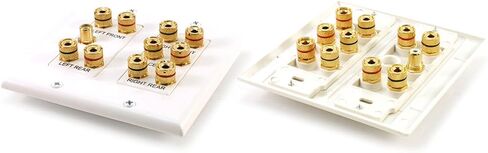 Monoprice 2-Gang 5.1 Surround Sound Distribution Wall Plate in Saudi Arabia