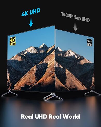 كابل Highwings Mini HDMI إلى HDMI بطول 10 أقدام، 4K 60 هرتز عالي السرعة HDMI إلى كابل HDMI صغير ذكر ثنائي الاتجاه 2.0 سلك، للتلفزيون عالي الدقة والكمبيوتر اللوحي والكاميرا وكاميرا الفيديو [غلاف من الألومنيوم، مضفر من النايلون] in Kuwait