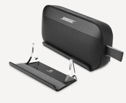 Coyktonty حامل مكبر الصوت حامل لـ Bose SoundLink Flex المثبت الشفاف حامل عرض أكريليك رف عرض يدعم دعامة المهد in Kuwait