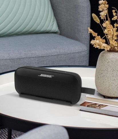 Coyktonty حامل مكبر الصوت حامل لـ Bose SoundLink Flex المثبت الشفاف حامل عرض أكريليك رف عرض يدعم دعامة المهد in Kuwait